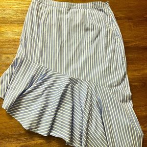 Blue and white skirt